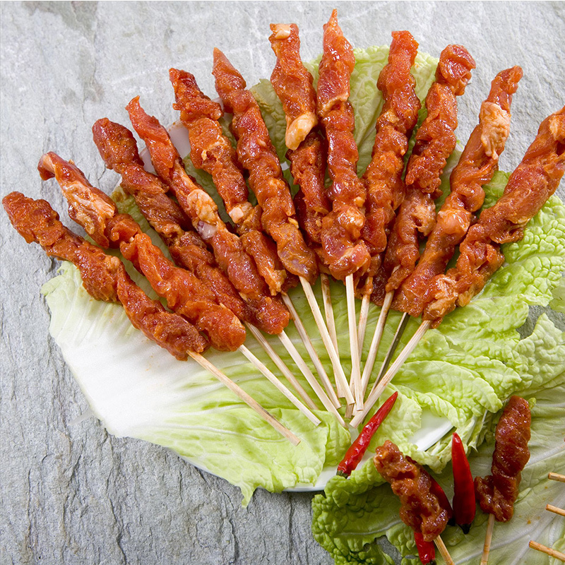 艾克拜尔羊肉串110串1.65kg新鲜羊肉烤肉牛肉串半成品烤串户外空气炸锅烧烤食材