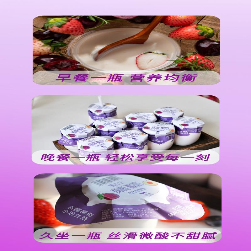 马三三 稀梅酸奶 180克*12罐高清大图