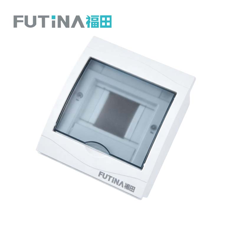 福田 全塑配电箱明暗装通用空开盒 2-4位 个高清大图