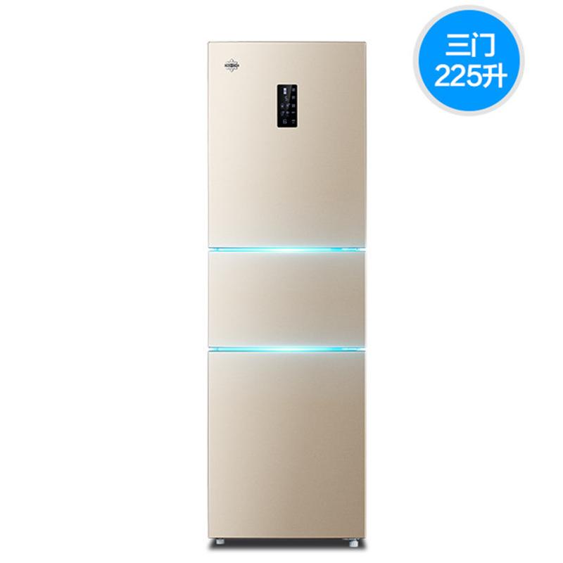 格力(GREE) 冰箱BCD-225WETC 时代金225升 中小型三门风冷无霜 轻音离子净味家用电冰箱家用 宿舍用