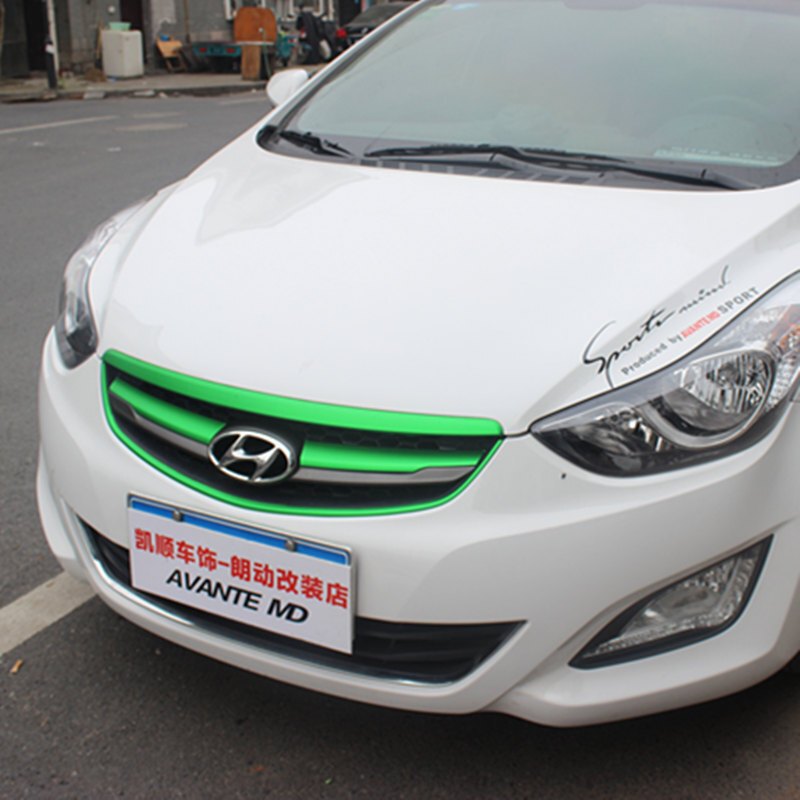 现代朗动中网改色膜朗动全车改色膜朗动改装膜全新亚光冰膜中网膜报价