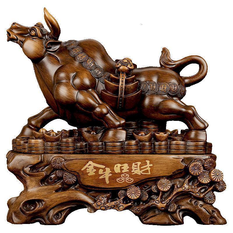 美帮汇金牛摆件工艺品公司开业礼品家居办公室装饰品摆设牛