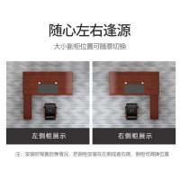 科野 办公家具老板桌办公桌油漆贴实木皮总裁桌大班台经理桌 2m