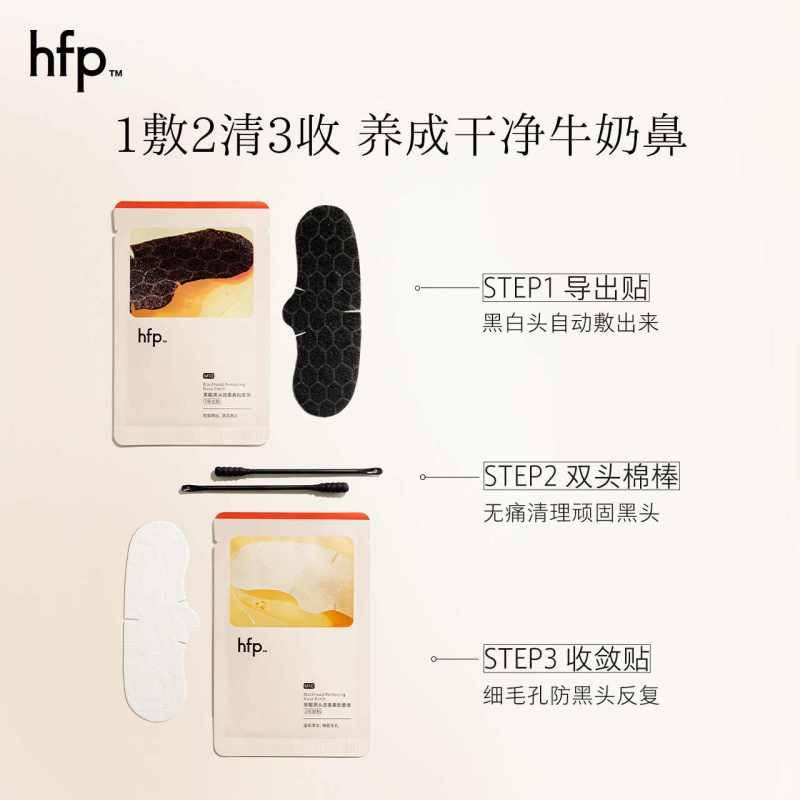 HomeFacialPro HFP 果酸黑头改善鼻贴套装 10片/盒(新)高清大图