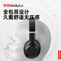 Lenovo/联想 TH10头戴蓝牙耳机 白色可连电脑台式机笔记本专用手机电视通用电竞游戏带麦隔音降噪有线耳麦男款学生