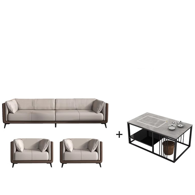 河洛伟业 沙发组合 3+1+1+茶几 套高清大图