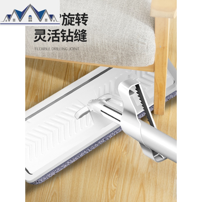 免手洗平板拖把家用网红拖地木地板一拖干湿两用懒人地拖布净 三维工匠高清大图