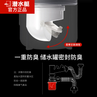 潜水艇厨房下水管套装洗菜盆排水管道洗碗池防臭器单双槽水槽配件