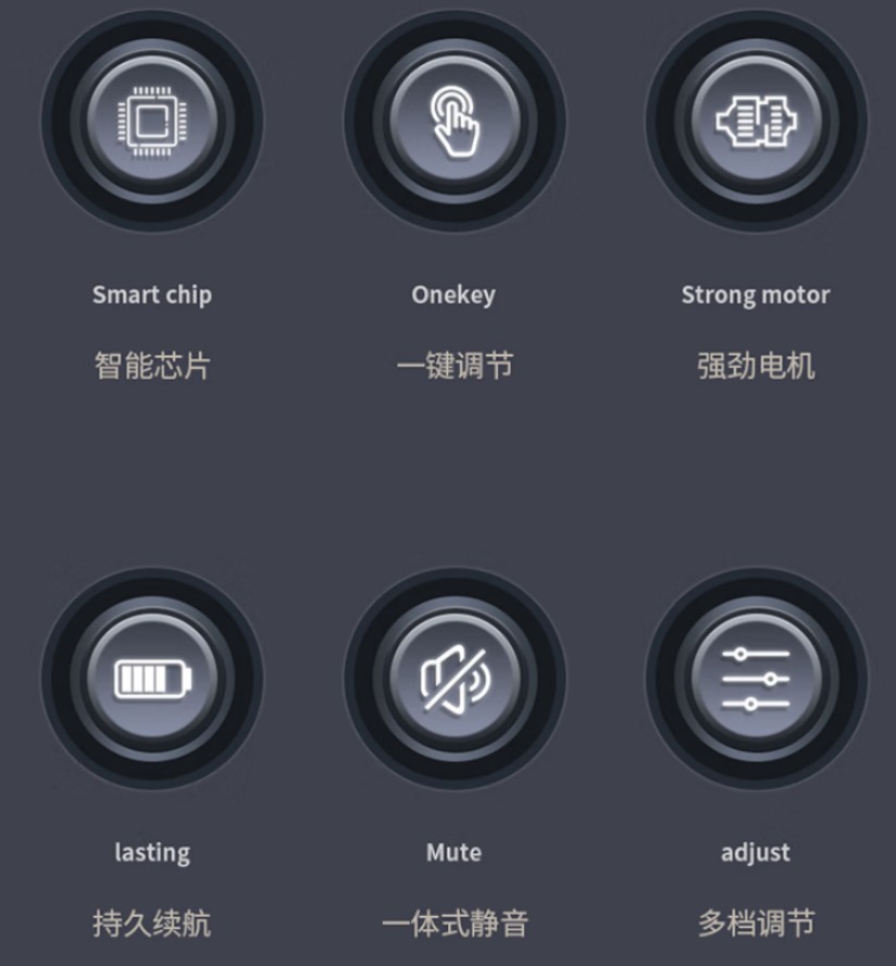 豹牌 迷你筋膜枪 六档调节 BP-F15红色高清大图