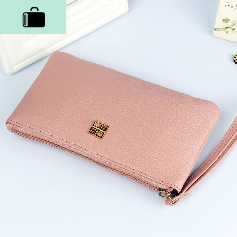 小手包女拉链信封手拿包迷你手机包中年妈妈零钱包买菜手拎软皮薄new