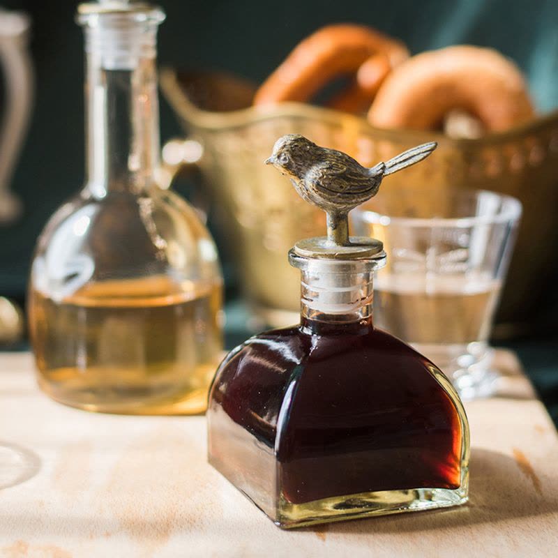 美帮汇复古怀旧铁艺玻璃装饰器皿收纳瓶花瓶瓶杂货花园摆件 叶芽瓶图片