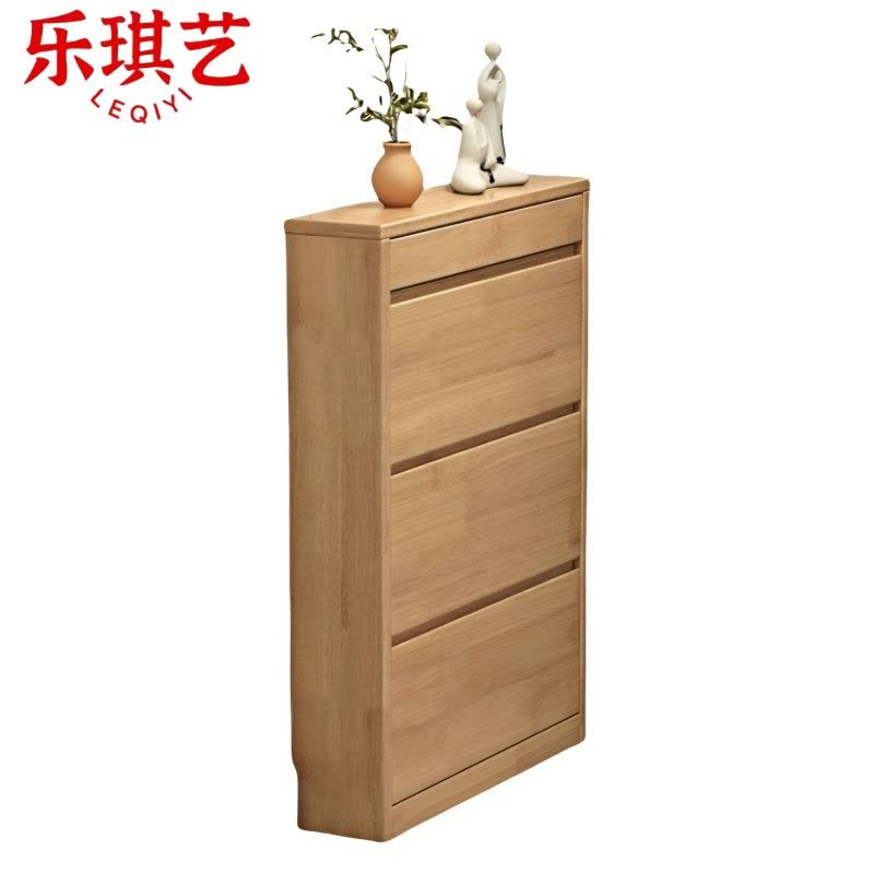 乐琪艺 实木鞋柜 100*17*120cm G7款 个图片