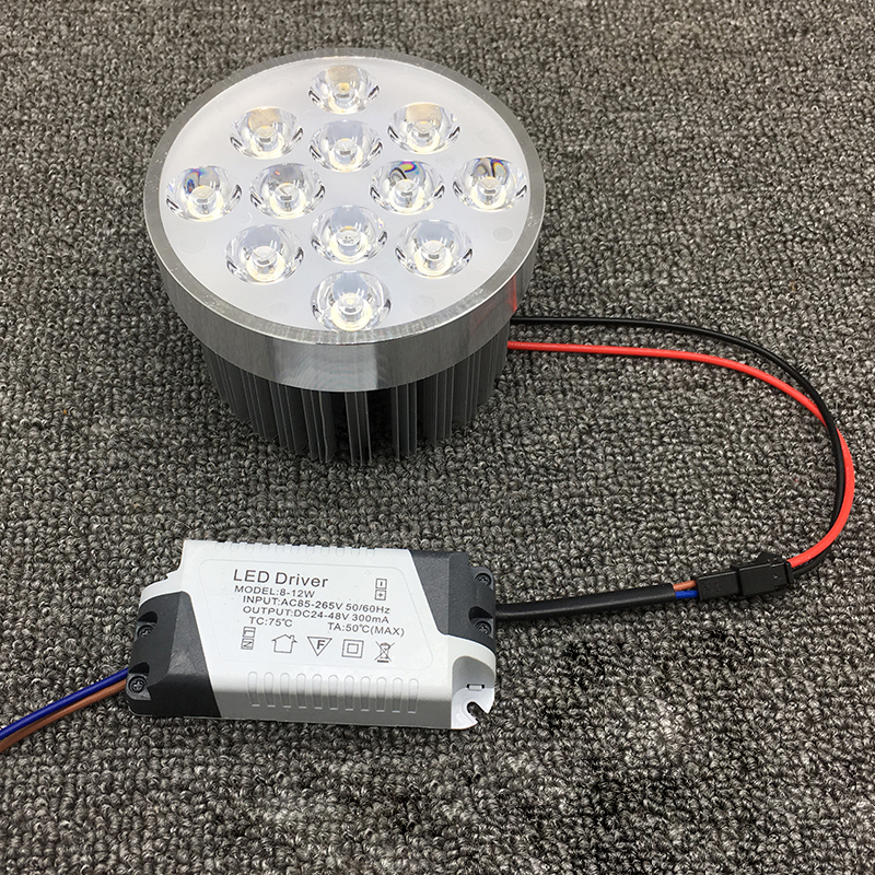 led斗胆灯灯芯双头三头射灯AR90灯头配件 7W正白光/直径:75mm