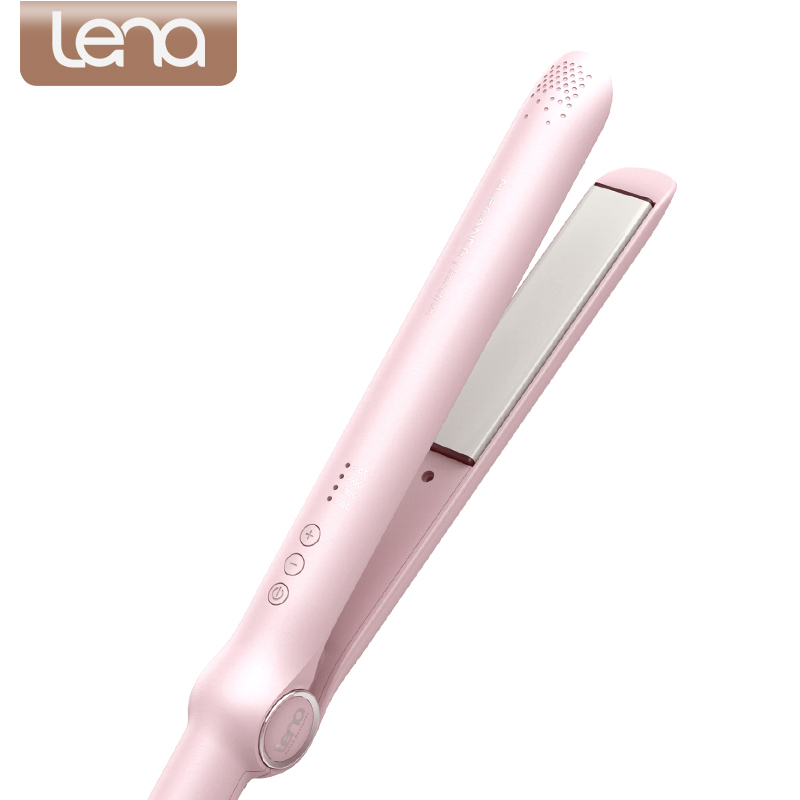 lena电夹板直发器卷发棒直卷两用刘海熨板女拉直板夹内扣不伤头发直发器LN-801茱萸粉
