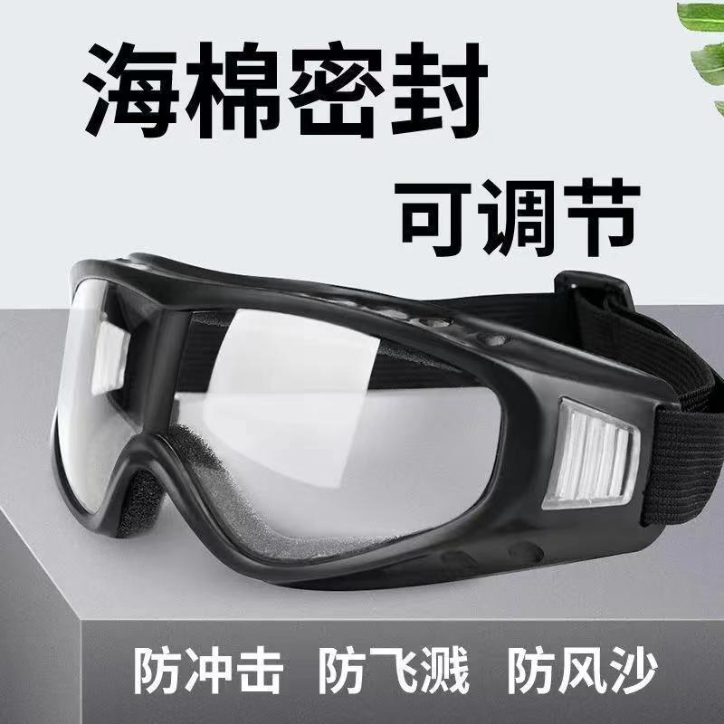 儵忽 海绵防护眼镜 黑框彩片 1个