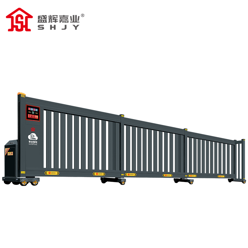 盛辉嘉业智能电动伸缩门电动大门遥控折叠门学校工厂工地自动门 8m高清大图