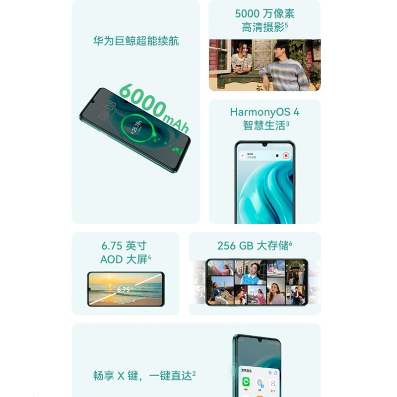华为 畅享70 8+256G 防爆手机 6000mAh化工厂石油厂制药厂本安ExG智能防爆手机定制工业环境功能巡检高清大图