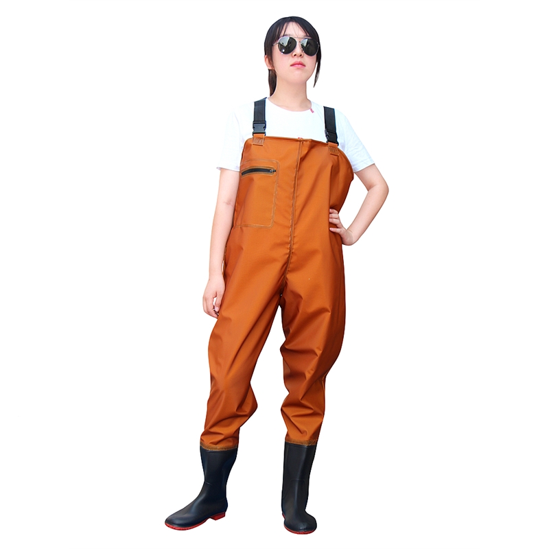 下水裤半身防水衣雨裤带雨鞋叉裤闪电客抓鱼全身男连体超轻水库水鞋