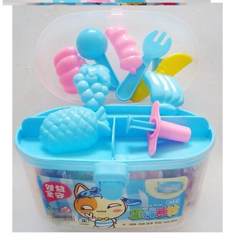 儿童橡皮泥椽皮泥实用小学生动脑相皮泥棒玩具彩泥套装手工.