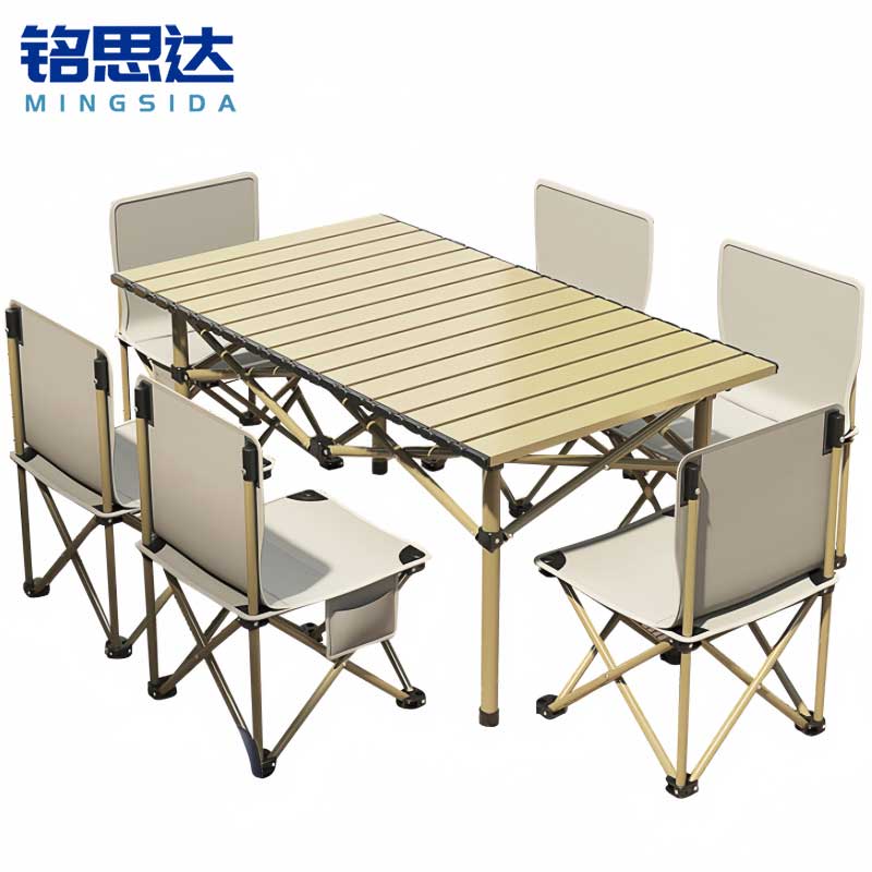 铭思达户外桌椅1.2米一桌六椅套
