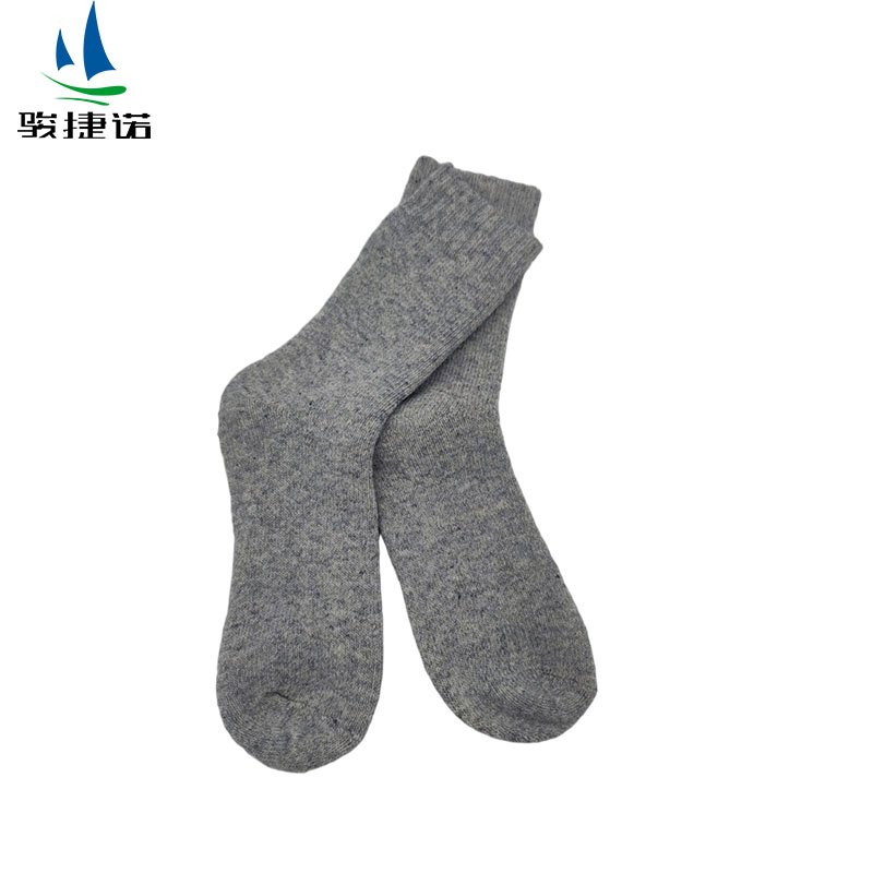 骏捷诺防寒羊毛袜子浅灰色 均码/双高清大图