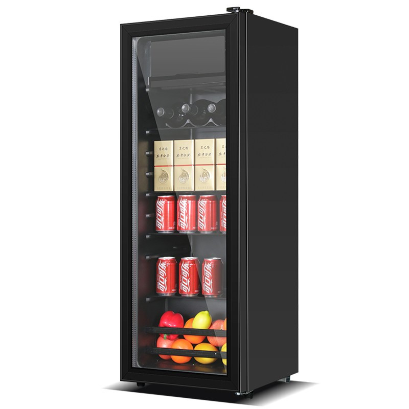 美菱(MELING)家用冷柜 商用冷藏展示柜 精致单门小型欧式酒柜 茶叶水果保鲜冰吧小型冰吧出租房家用