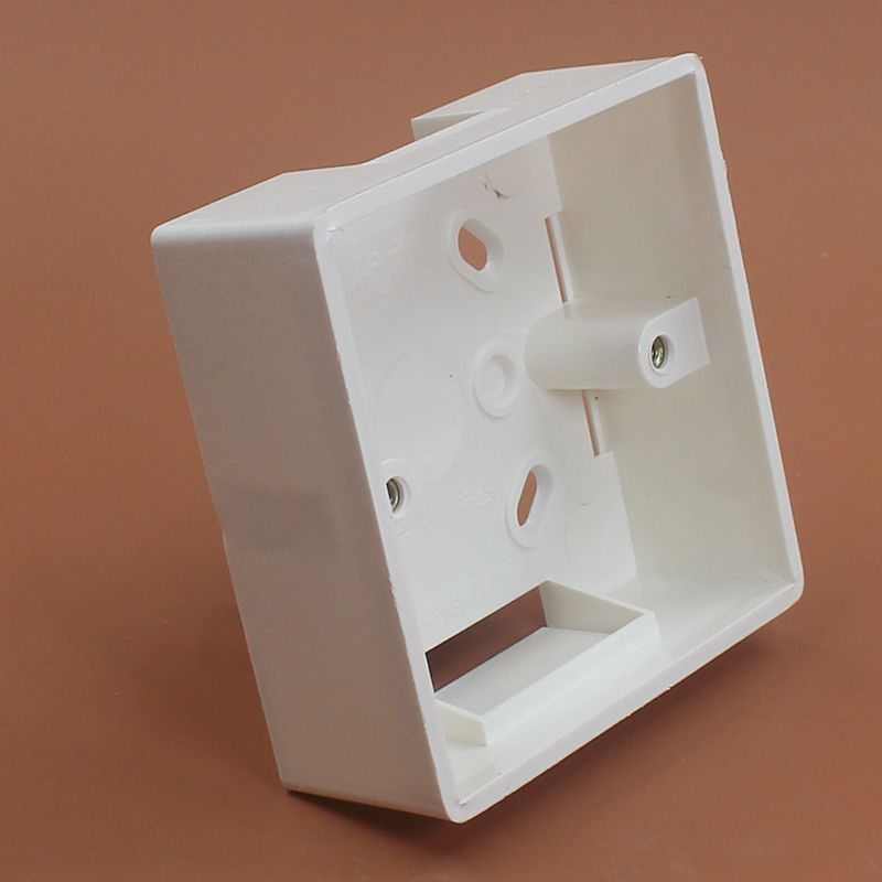 86型明装pvc接线盒阻燃新料开关插座专用通用型明盒接线盒2个装