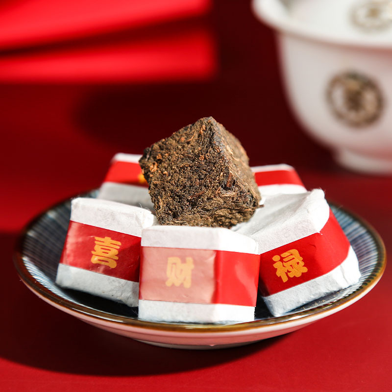 中粮中茶安化黑茶五福小千两湖南茶叶五福礼盒正宗千两茶