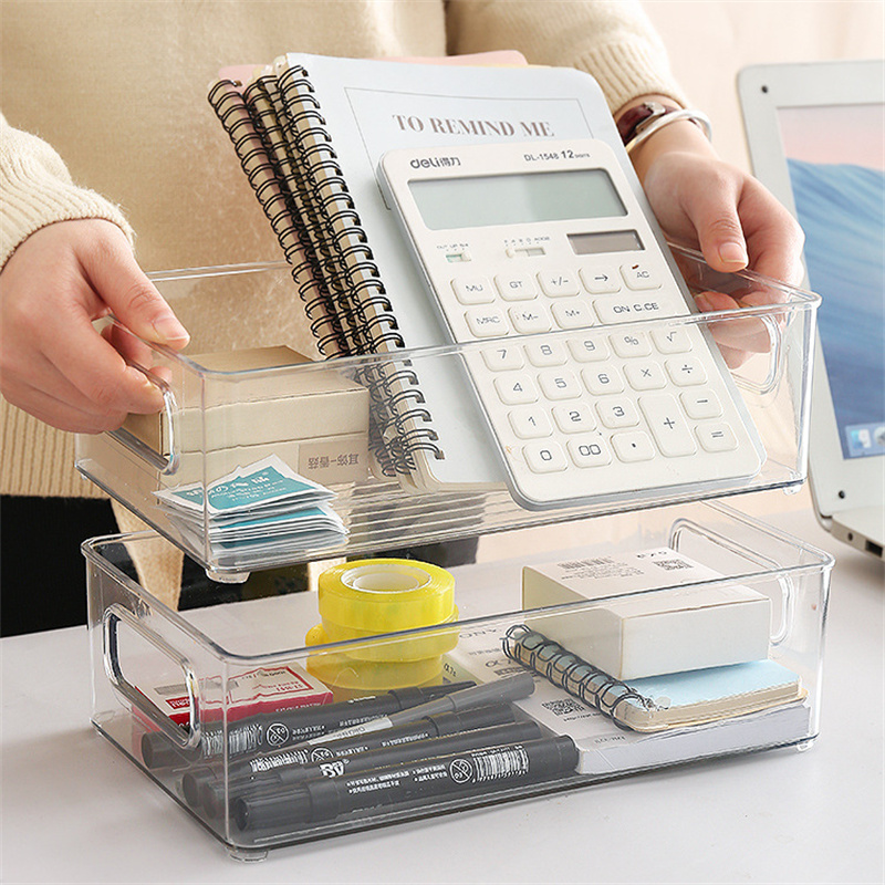 泽熙 ZT1008塑料保鲜盒透明盒冰箱保鲜收纳盒果蔬冷冻厨房储物盒 透明色*2