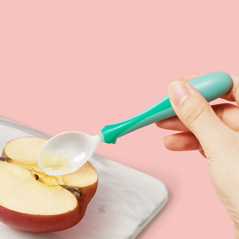 babycare 刮泥勺婴儿辅食 神器宝宝吃苹果泥刮勺子刮水果泥器工具 江户紫
