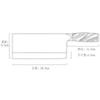 炊大皇(COOKER KING)刀具DJ1QRQ 加厚切肉刀具厨房家用菜刀厨师刀具