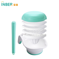 婴蓓宝宝辅食研磨器捣碎蔬菜果泥榨汁手动食物PP研磨碗婴儿辅食料理工具