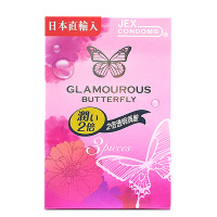 日本进口JEX捷古斯避孕套 2倍透明质酸 3片装 超薄款 女性私处润滑 女性加倍量润滑感 安全套套男女用情趣计生用品