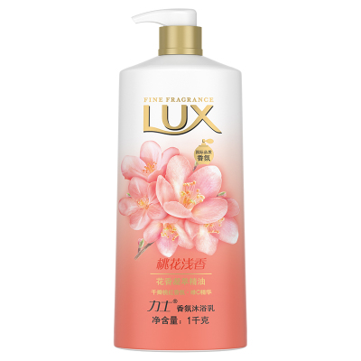 66.7元  LUX 力士 沐浴露 桃花浅香 香氛沐浴乳 1000g *3件