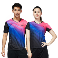 川崎(KAWASAKI)2018新款羽毛球服上衣男女情侣款运动T恤吸汗透气速干短袖