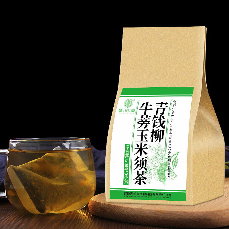 谯韵堂 青钱柳牛蒡玉米须茶120g/袋高清大图