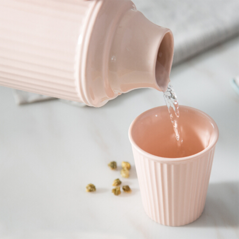 唯都 多姿水悦时光茶具 茶壶+6茶杯 简约设计 现代家居风格 茶具套装