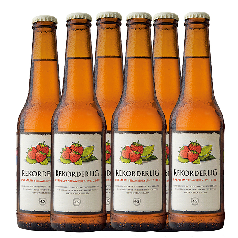 西打甜酒瑞可德林瑞典原瓶原装进口女士低度果酒cider鸡尾酒330mlx6瓶