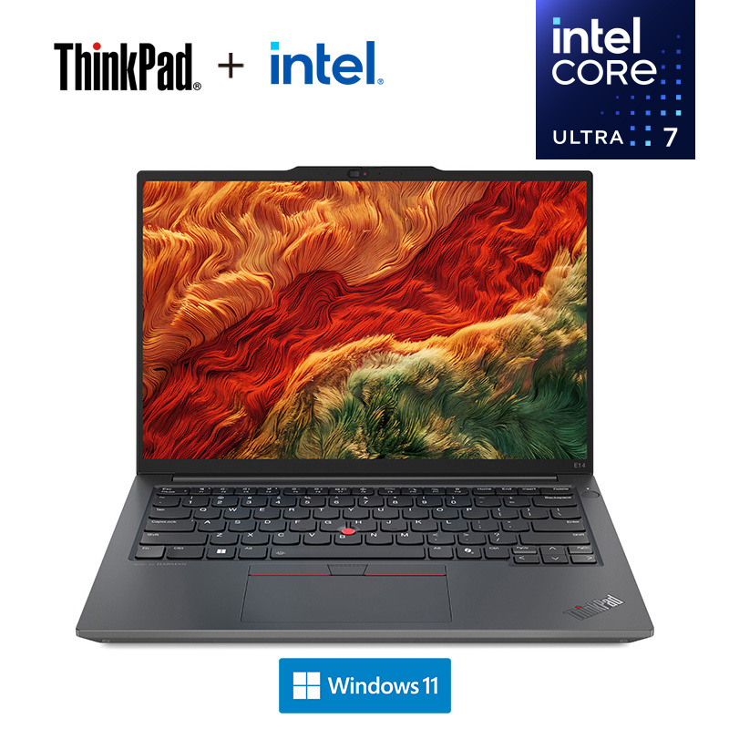 ThinkPad E14 01CD AI 2024 经典商务本 14英寸笔记本电脑 定制 英特尔酷睿Ultra 7 155H 64G 1T 锐炫Arc显卡 2.2K高色域 黑