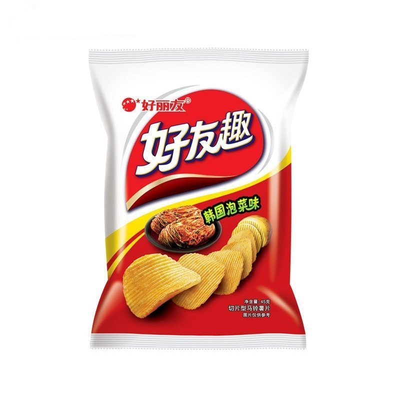 【好丽友(orion)薯片】 好丽友好友趣韩国泡菜味45g【价格 图片 品牌