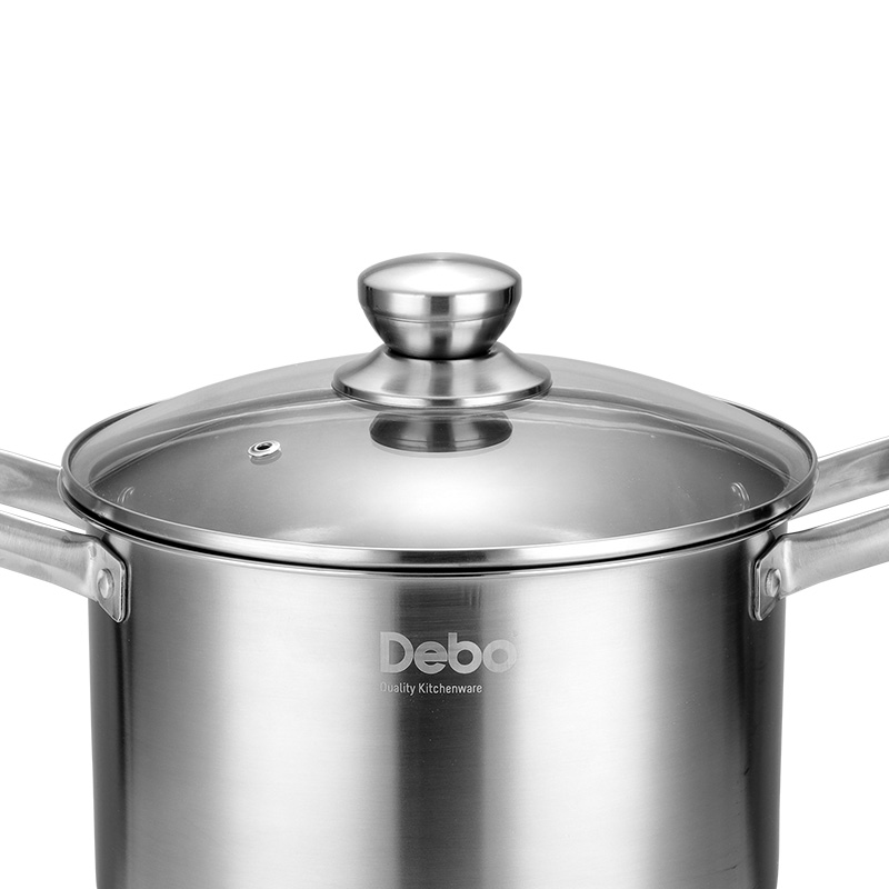 德铂(Debo)鲁尼汤锅304不锈钢锅具 煲汤锅燃气电磁炉通用22cm DEP-613 个高清大图