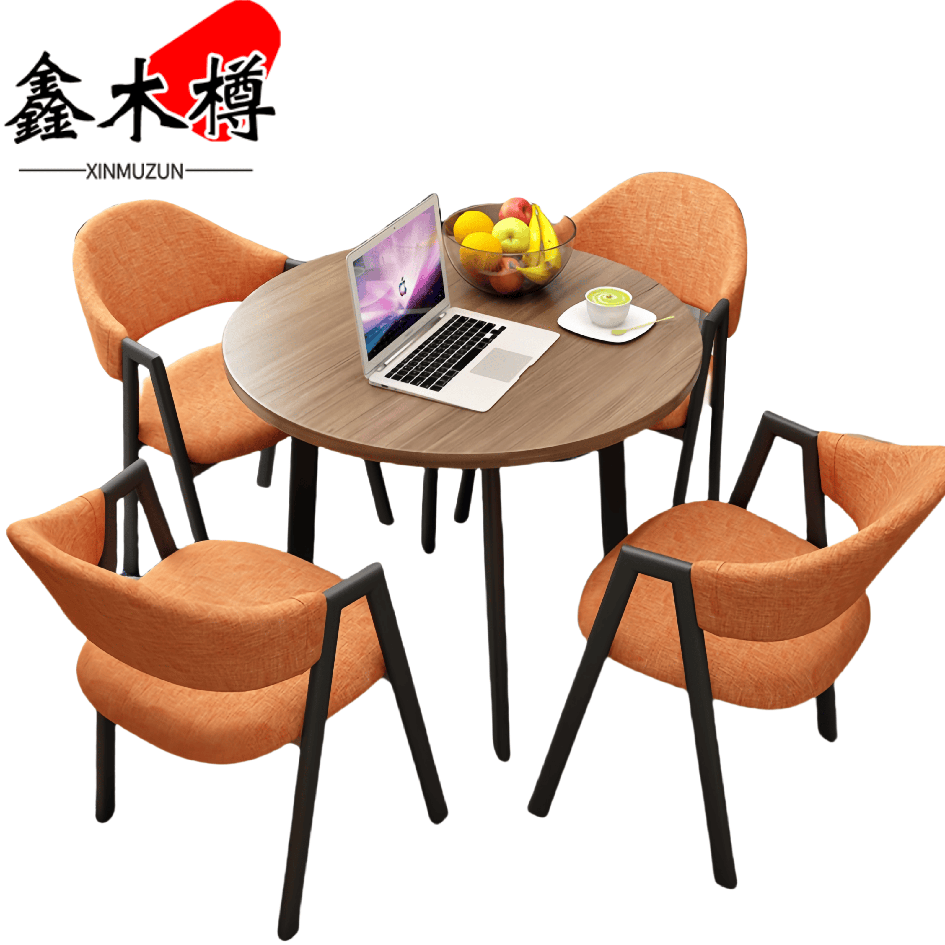 鑫木樽休闲桌一桌4椅套高清大图