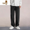 YANXU休闲裤男士款垂感直筒冰丝长裤宽松潮流百搭坠感西装裤子