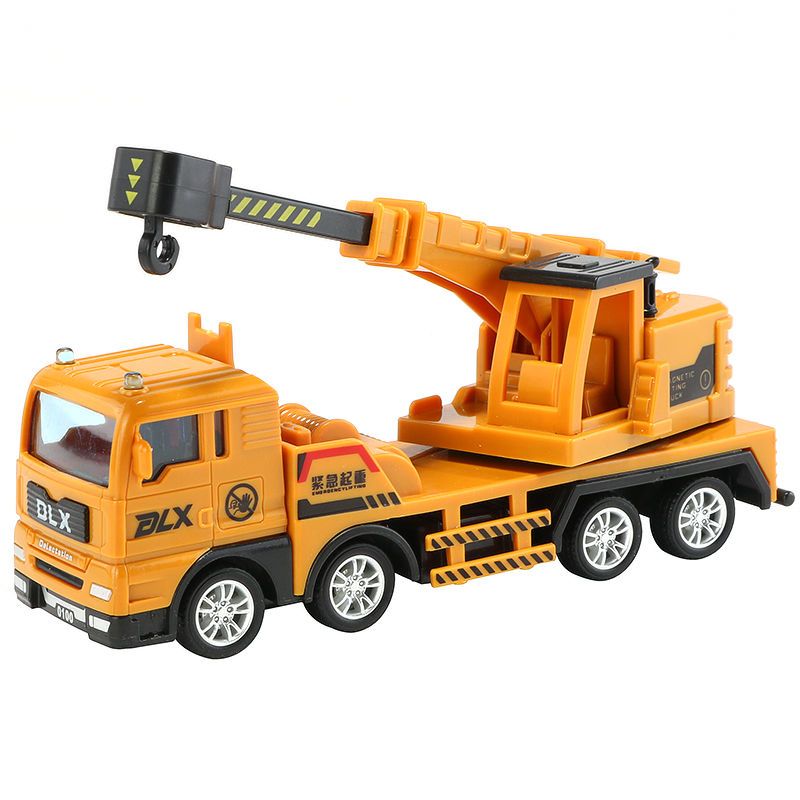 儿童工程车吊车起重机模型玩具车男孩小汽车玩具仿真救援玩具汽车重型
