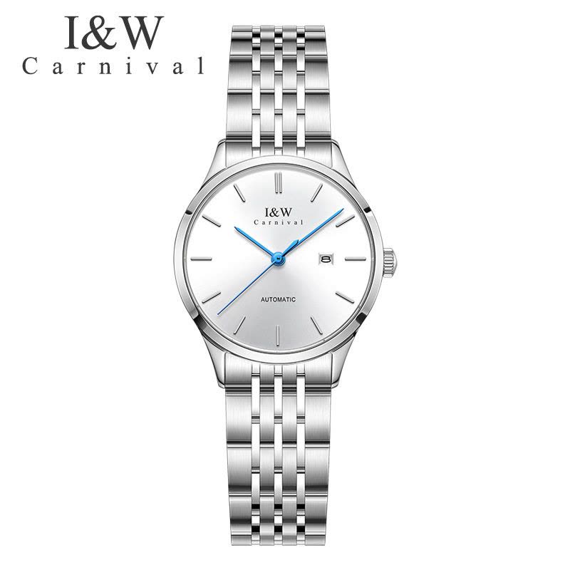 品牌手表瑞士爱沃驰I&W CARNIVAL全自动机械表女士进口机芯时尚防水简约女表轻奢气质腕表8508图片