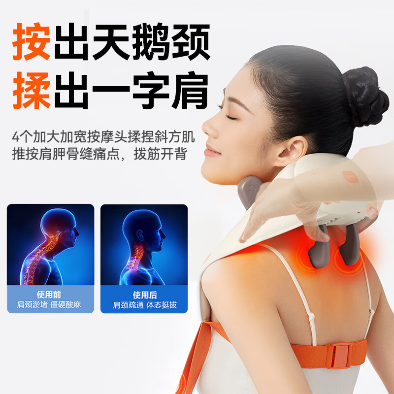 科普菲(keepfit)KPF-Neck08肩颈斜方肌按摩仪肩颈按摩器 (弹性按摩头)(单位:个)高清大图