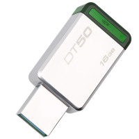 苏宁自营金士顿（Kingston）USB3.1 16GB 金属U盘 DT50 绿色晒单图