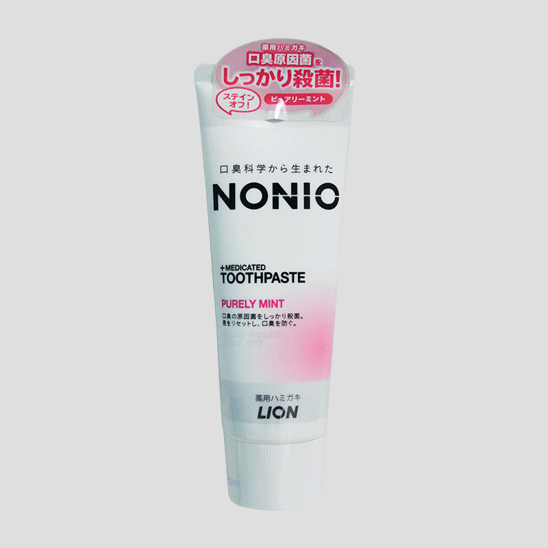 日本原装进口狮王NONIO清新口气牙膏清新薄荷亮白护齿130g