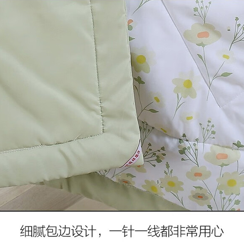 恒源祥夏凉被200*230cm柔软舒适林涧花语1DG1815高清大图