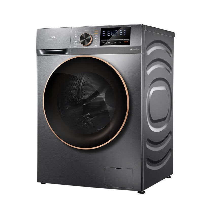 TCL 洗烘一体滚筒洗衣机 G100F12S-HD 10公斤DD直驱全自动变频 575mm纤薄机身 微蒸空气洗图片